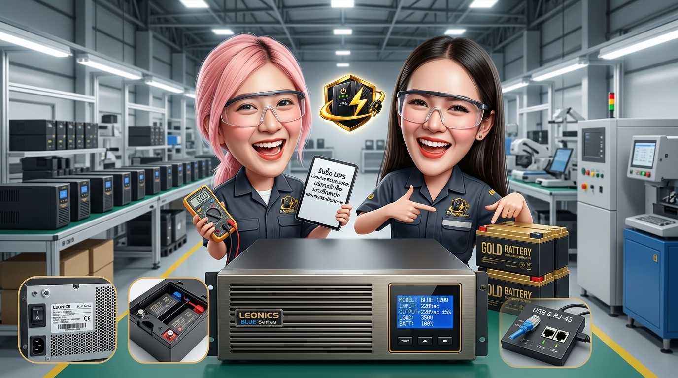 บริการรับซื้อ UPS Leonics BLUE-1000 และเครื่องสำรองไฟตระกูล BLUE Series สภาพพร้อมประเมิน