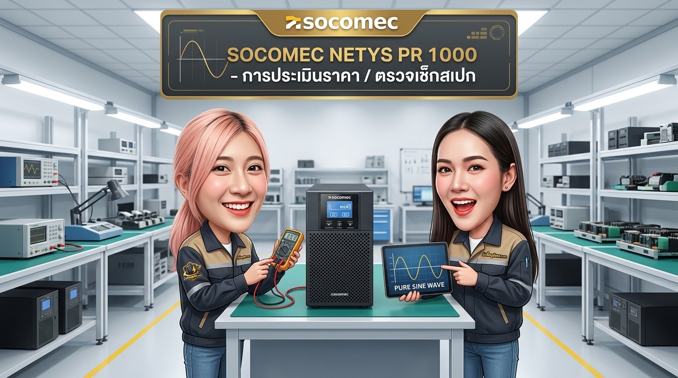 เครื่องสำรองไฟ SOCOMEC NETYS PR 1000 สำหรับการตรวจเช็กสภาพและรับซื้อ