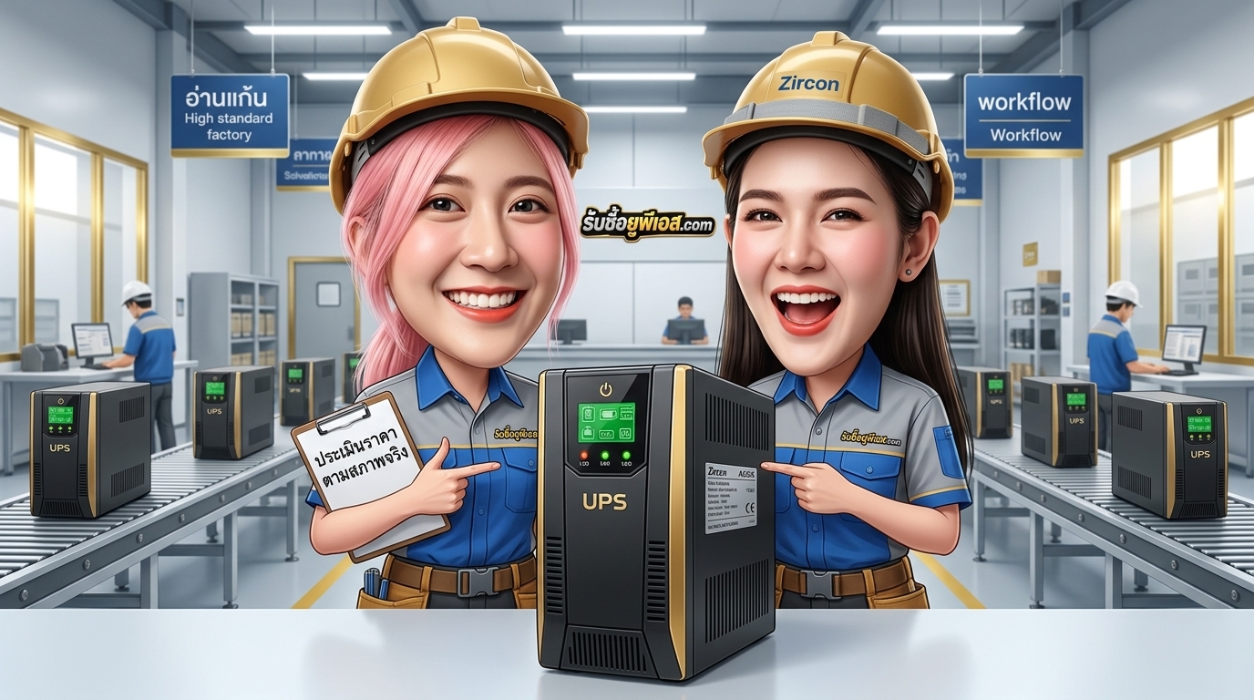บริการรับซื้อ UPS Zircon AEGIS และการตรวจสอบป้ายข้อมูลจำเพาะเครื่องสำรองไฟ