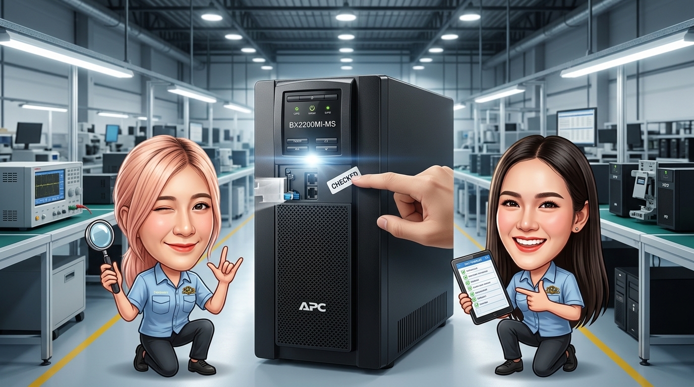 บริการรับซื้อ UPS APC BX2200MI-MS ตรวจเช็กสภาพเครื่องสำรองไฟและระบบแบตเตอรี่