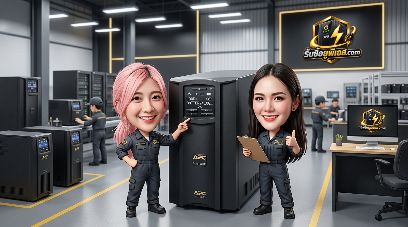 บริการรับซื้อ UPS APC SMT1500C เครื่องสำรองไฟ Pure Sine Wave สภาพพร้อมส่งประเมิน