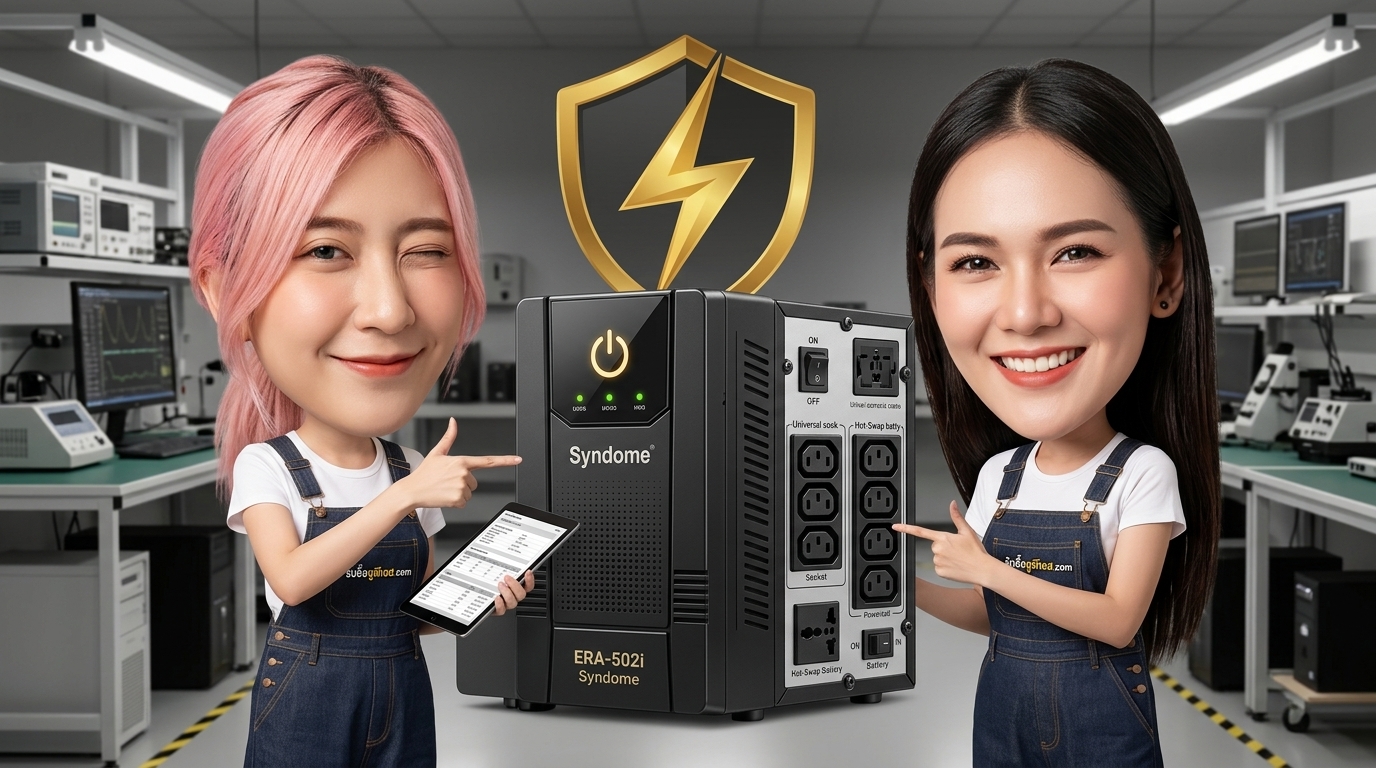 เครื่องสำรองไฟ Syndome ERA-500 สำหรับตรวจเช็กสภาพและประเมินราคารับซื้อ